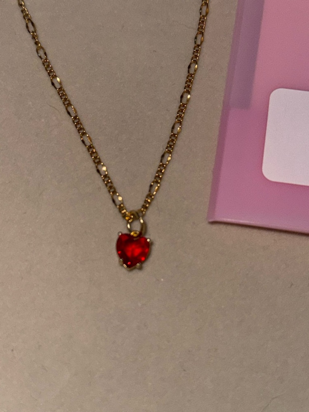 By Alexa Rae - Ruby Necklace - Gold Ruby - Picture 2 of 2